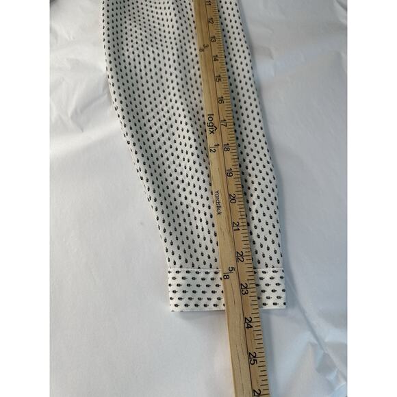 Ann Taylor LOFT White W/ Black Print No Show Buttons Blouse Top Sz S Classic EUC - Picture 15 of 16